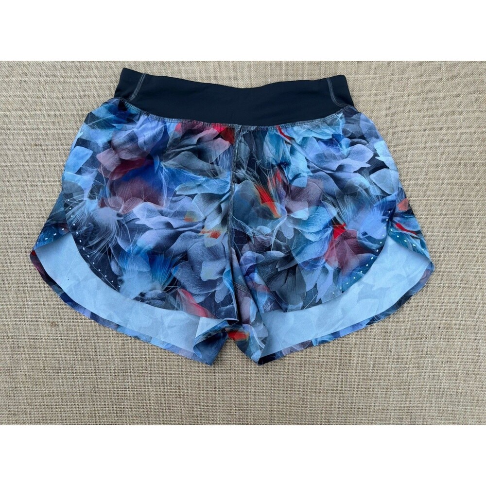 Lululemon Fast & Free High Rise 3” Women’s Floral Print Running Shorts Size 4